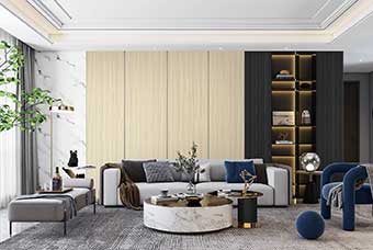 揭阳轻奢风格-客厅