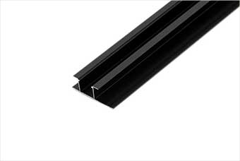 揭阳航空纤维墙咔铝合金带灯中条(哑黑氧化)