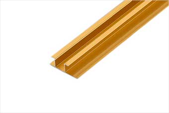 揭阳航空纤维墙咔铝合金带灯中条（钛金氧化）